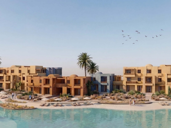 nuba el gouna serviced apartments architectural presentation rendering