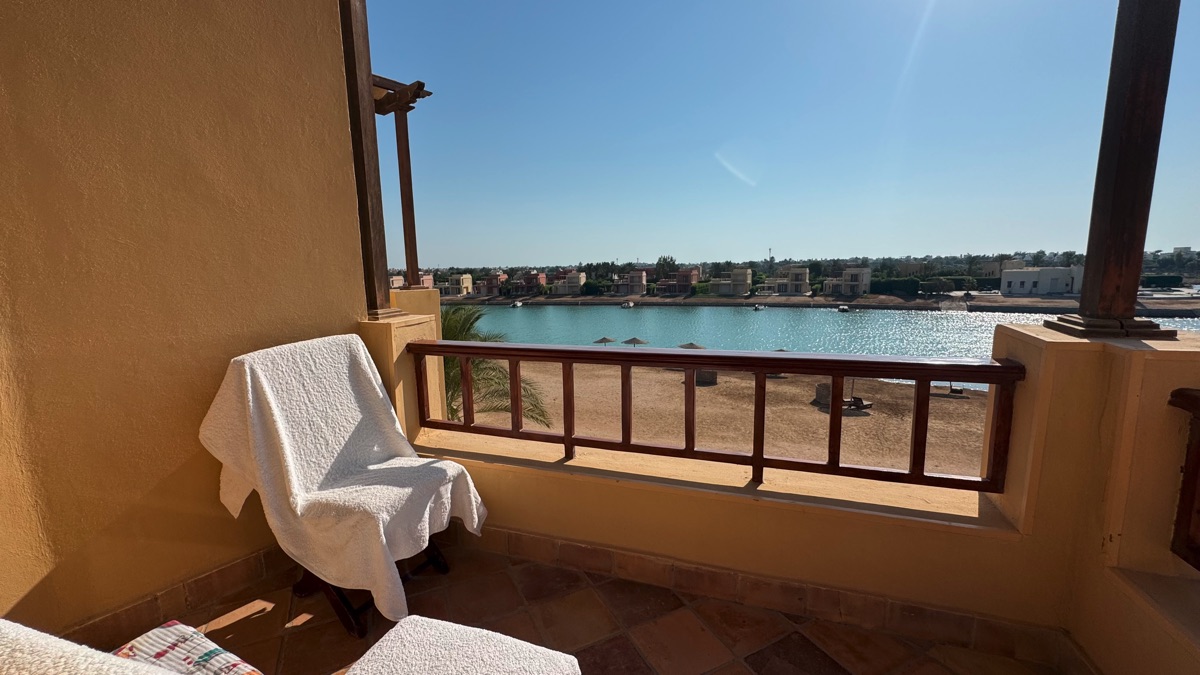 Private terrace overlooking El Gouna and golf course