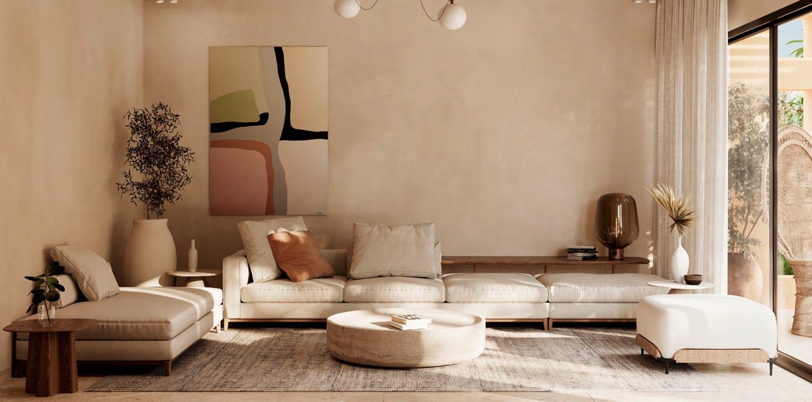 Tuban Islands villa illustrative living room