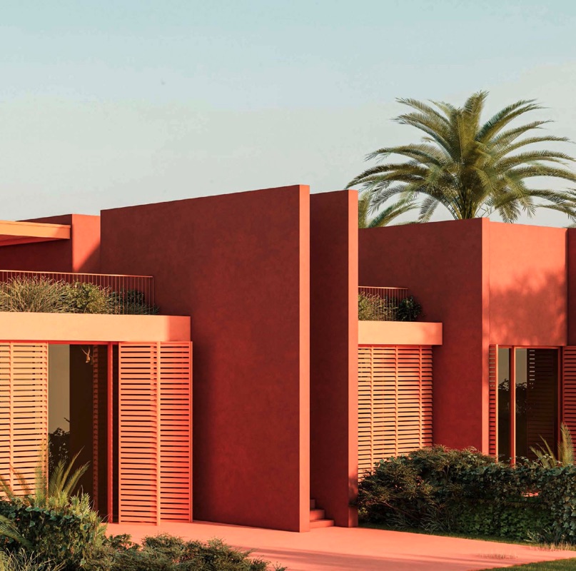 SIBA Skybound Townhomes – entrance and facade illustration SIBA Skybound Townhomes – entrance and facade illustration