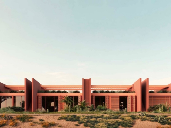 SIBA El Gouna townhouse – Skybound exterior elevation