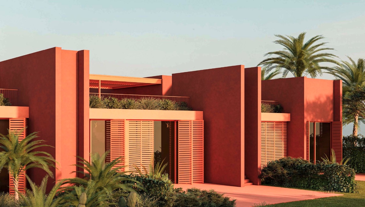 SIBA El Gouna townhouses – corner home exterior detail SIBA El Gouna townhouses – corner home exterior detail