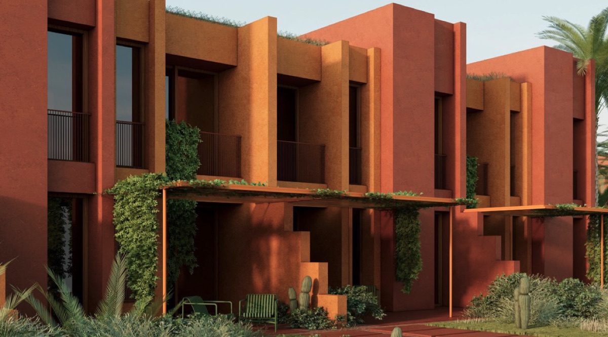 Tuban apartment collection – shaded facade detail Tuban apartment collection – shaded facade detail