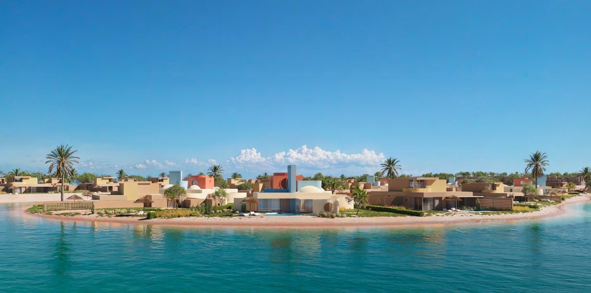 Tuban Islands El Gouna lagoon community panorama
