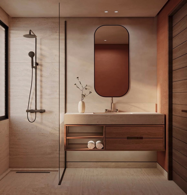 SIBA Skybound townhouse – illustrative master bathroom SIBA Skybound townhouse – illustrative master bathroom