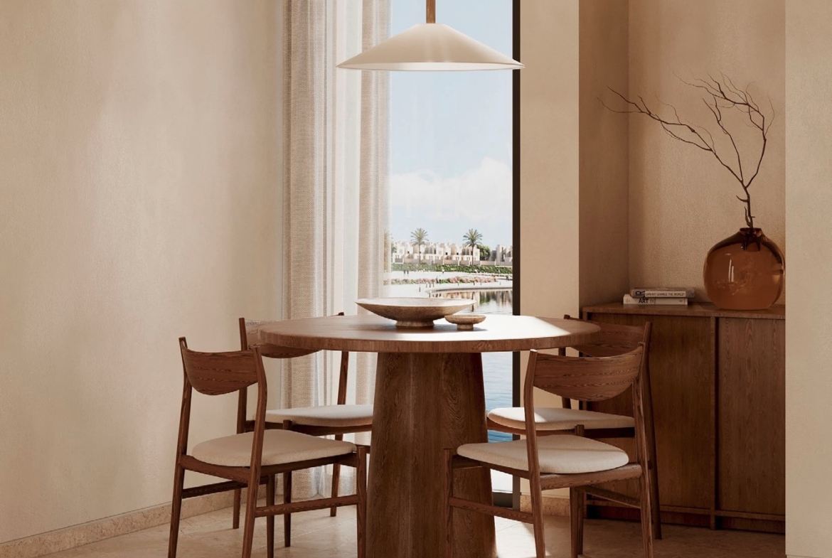 Tuban apartments – illustrative dining space beside window