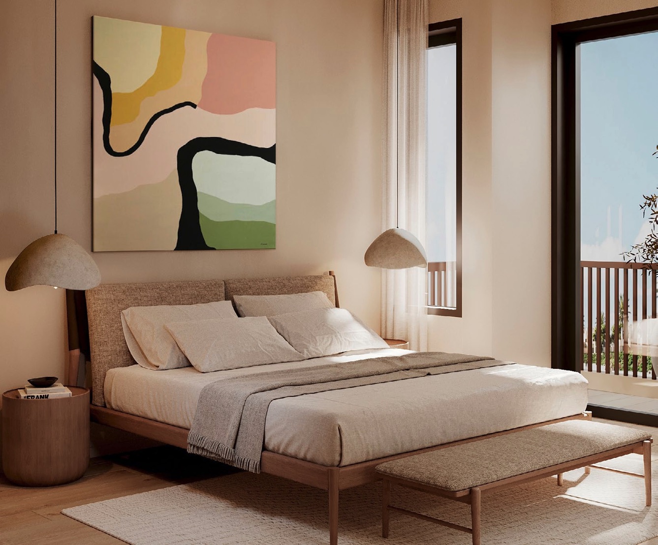 Tuban apartments for sale – illustrative bedroom interior
